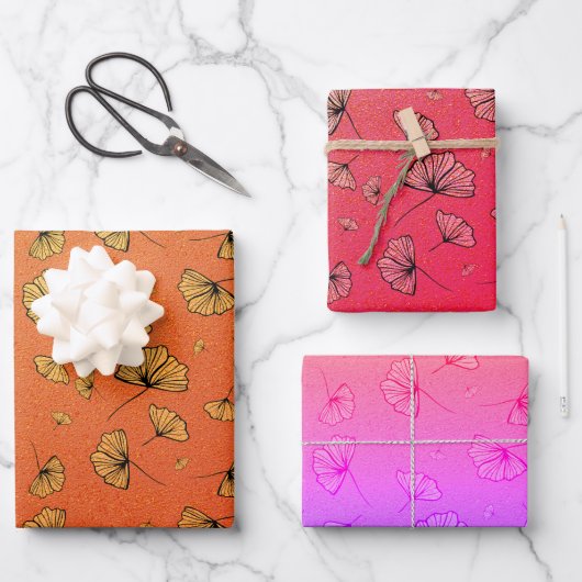 herfstginkend inpakpapier vel (Voorkant)