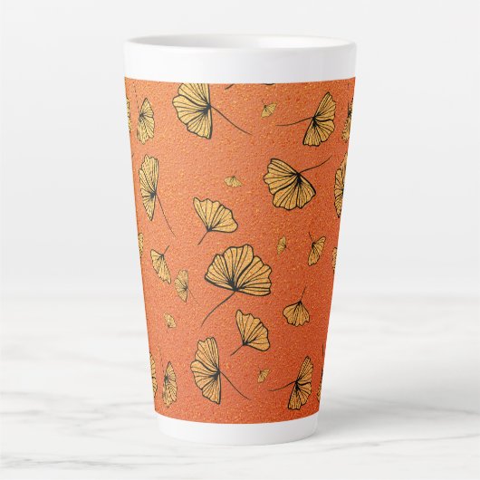 herfstginkend latte mok (Voorkant)