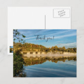 Herfstglans Lake Springfield Dank U Briefkaart (Voorkant / Achterkant)