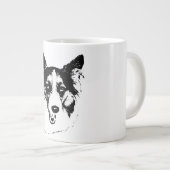 Herfstglimlach in inkt grote koffiekop (Voorkant rechts)