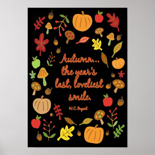 Herfstglimlach Poster (Voorkant)