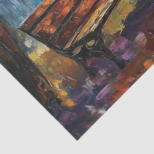 Herfstgloed Herfst Forest Decoupage Tissuepapier (Detail)