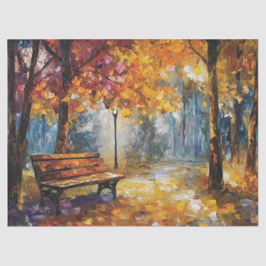 Herfstgloed Herfst Forest Decoupage Tissuepapier (Voorkant)