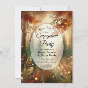 Herfstgloed in de Betoverde Bos Verloving Kaart
