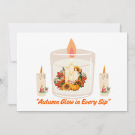 Herfstgloed in elk slokje kaart