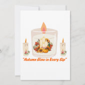 Herfstgloed in elk slokje kaart (Achterkant)