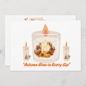 Herfstgloed in elk slokje kaart (Voorkant / Achterkant)