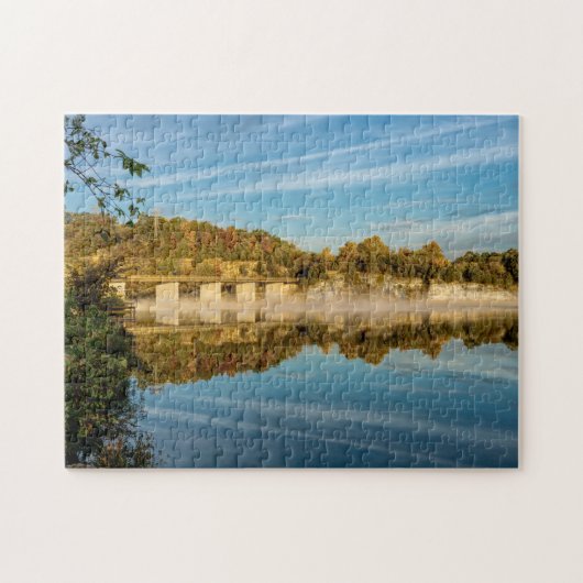 Herfstgloed Lake Springfield Legpuzzel (Horizontaal)
