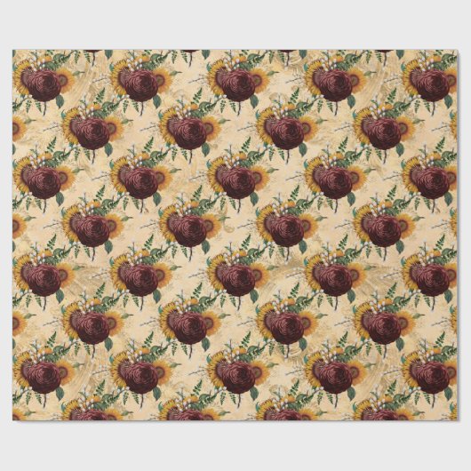 herfstgotiek cadeaupapier (Vlak)