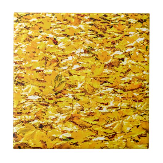 Herfstgoud Tegeltje (Voorkant)
