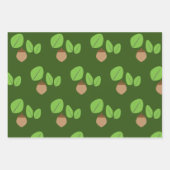 Herfstgroen Blad Herfsttijd  Inpakpapier Vel (Voorkant 3)