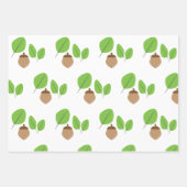 Herfstgroen Blad Herfsttijd  Inpakpapier Vel (Voorkant 2)