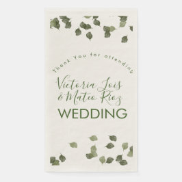 Herfstgroen Dank Je Valt Bladeren  Servet