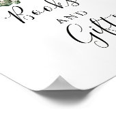 Herfstgroen Witte Pompoen Boeken en Cadeaus Bord Poster (Hoek)