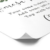 Herfstgroen Witte Pompoen Momosa Bar Bord Poster (Hoek)