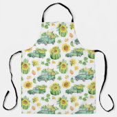 Herfstgroenten en  trucks schort (Voorkant)