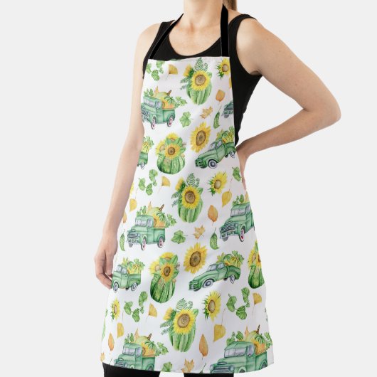 Herfstgroenten en  trucks schort (Insitu)