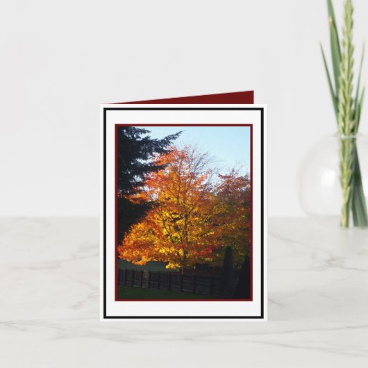 Herfstgroeten Kaart (Voorkant)