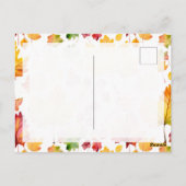 Herfstgroeten sturen briefkaart (Achterkant)