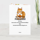 Herfstgroeten sturen kaart (Achterkant)