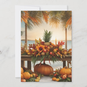 Herfstgroeten - Tropische Stijl Feestdagenkaart