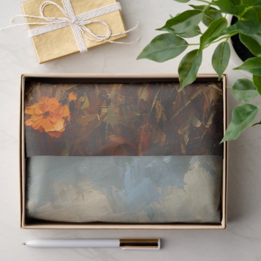 Herfsthaan met pompoenen Decoupage Tissuepapier (Geschenk)