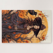 herfstheks | Happy Halloween Legpuzzel (Horizontaal)