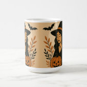 Herfstheks met pompoen | Halloween Koffiemok (Center)