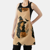 Herfstheks met pompoen |  Halloween Schort (Insitu)