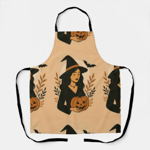 Herfstheks met pompoen Halloween Schort