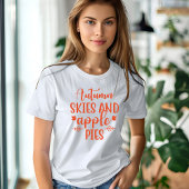 Herfsthemel en appeltaarten T-shirt