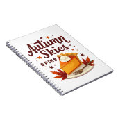 Herfsthemel en Pompoentaarten Herfst Notitieboek (Rechterzijde)