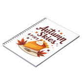 Herfsthemel en Pompoentaarten Herfst Notitieboek (Linkerzijde)