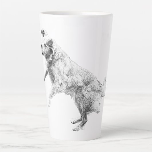 Herfsthemel, Vliegende Geest Latte Mok (Voorkant)