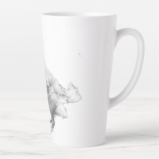 Herfsthemel, Vliegende Geest Latte Mok (Rechts)