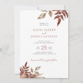 Herfstherfst laat alles achter in één QR-code brui Kaart (Voorkant)