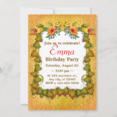 Herfstherfst laat Schattigee moderne verjaardag ac Kaart (Voorkant)
