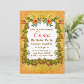 Herfstherfst laat Schattigee moderne verjaardag ac Kaart (Staand voorkant)