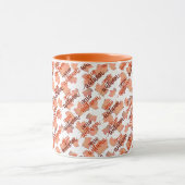 Herfstherfst laat tweekleurige koffie-Mok Mok (Midden)