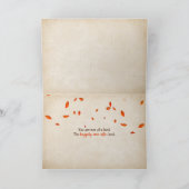 Herfstherfst petten herdenking kaart (Binnen)