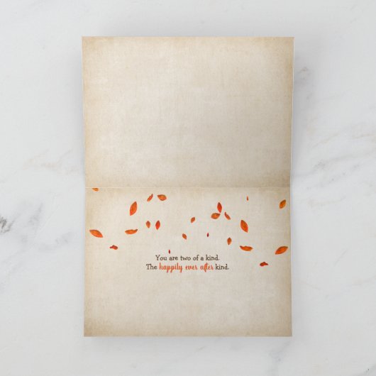 Herfstherfst petten herdenking kaart (Binnen)