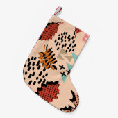 Herfstherfstblad van herfst en bladeren met geomet kleine kerstsok (Voorkant (Hangend))