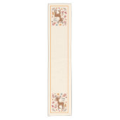 Herfsthert met aangepaste tekst bedekken korte tafelloper (Voorkant)