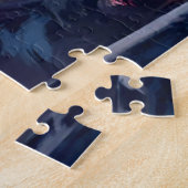 Herfstheuvels | Waterverf Bladeren Foliage Legpuzzel (Zijkant)