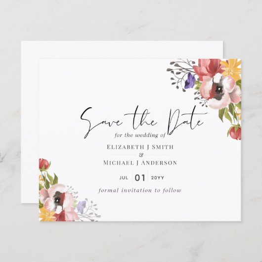 Herfstige kleuren bruiloftcollectie - Budget (Voorkant / Achterkant)