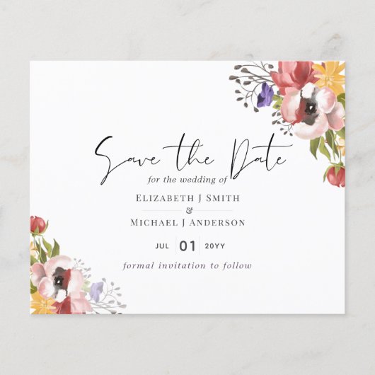 Herfstige kleuren bruiloftcollectie - Budget (Voorkant)