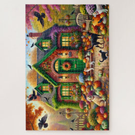 Herfstige knusse cottage charme 1014 puzzel