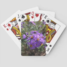 Herfstige Paarse Gloed Pokerkaarten