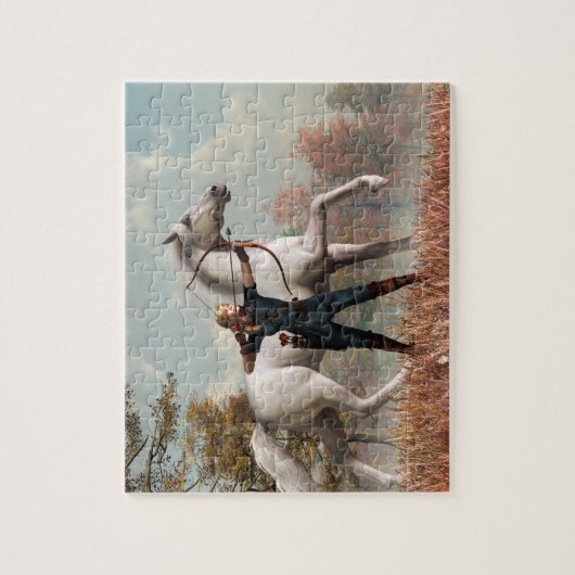 herfstjacht legpuzzel (Verticaal)