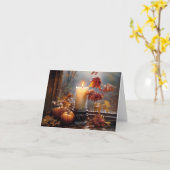 Herfstkaars aangepaste Thanksgiving-groet Kaart (Gele Bloem)